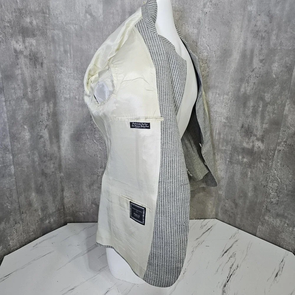Christian Dior Monsieur Mens Striped Two Button Blazer Sport Coat Made‎ in USA